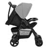vidaXL 3-in-1 Kinderwagen Hellgrau und Schwarz Stahl