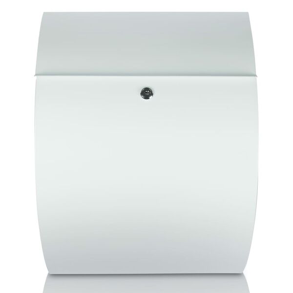 BURG-W&Auml;CHTER Briefkasten Riviera 835 W Stahl Wei&szlig;