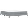 vidaXL Boxspringbett mit Matratze Hellgrau 180 x 200 cm Stoff