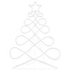 vidaXL Lichterbaum in Weihnachtsbaumform Mehrfarbig 80 x 56 cm PVC