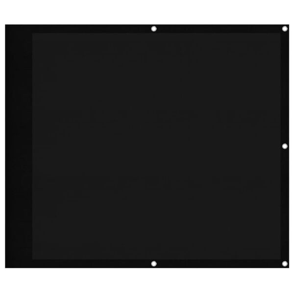 vidaXL Balkon-Sichtschutz Schwarz 90x700 cm 100 % Polyester-Oxford