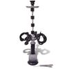 vidaXL Wasserpfeife/Hookah/Shisha mit 4 Schl&auml;uchen Schwarz XXL 83 cm