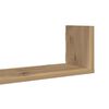 vidaXL Wandregale 3 Stk. Artisan-Eiche 80x18x18 cm Holzwerkstoff