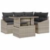 vidaXL Gartensofa-set 5 stk. Hellgrau Poly-Rattan