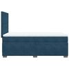 vidaXL Boxspringbett mit Matratze Blau 80x200 cm Samt