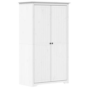 vidaXL Kleiderschrank BODO Wei&szlig; 99x53,5x173 cm Massivholz Kiefer