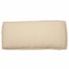 vidaXL Kissen Beige 120 x 50 x 12 cm Oxford-Stoff