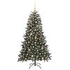 vidaXL K&uuml;nstlicher Weihnachtsbaum Gr&uuml;n 150 cm PVC, Plastik und Stahl