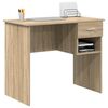 vidaXL Schreibtisch Sonoma-Eiche 90 x 49 x 75 cm Holzwerkstoff