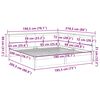 vidaXL Massivholzbett mit Regal ohne Matratze 180x200 cm Kiefernholz