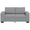 vidaXL 2-Sitzer-Sofa Hellgrau 120 cm Stoff