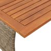 vidaXL 4-tlg. Garten-Sofagarnitur mit Kissen L-Form Grau Poly Rattan