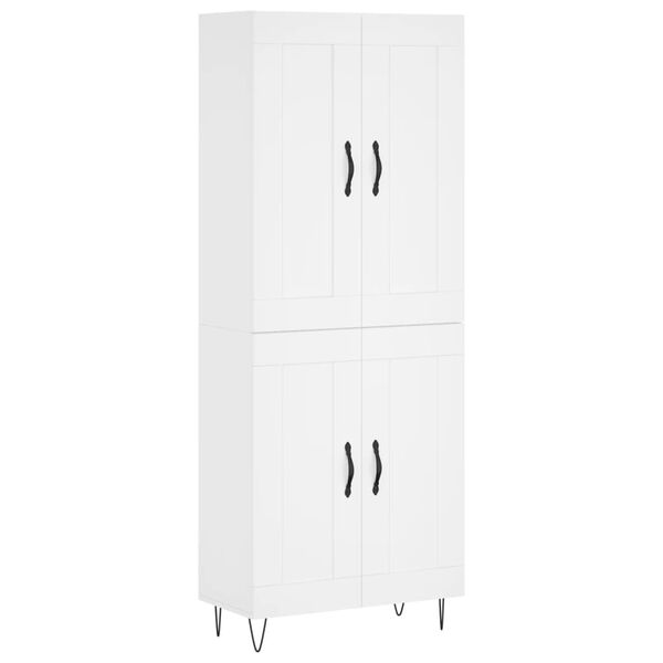 vidaXL Highboard Wei&szlig; 69,5x34x180 cm Holzwerkstoff