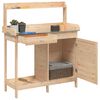 vidaXL Pflanztisch mit Schrank 110,5x45x124,5 cm Massivholz Tanne