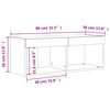 vidaXL TV-Schrank mit LED-Leuchten Grau Sonoma 80x30x30 cm