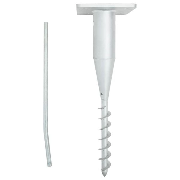 vidaXL Bodenh&uuml;lse f&uuml;r Sonnenschirm mit Stange 16x16x52 cm Stahl