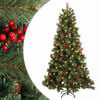 vidaXL K&uuml;nstlicher klappbarer Weihnachtsbaum 150 cm 150 LEDs