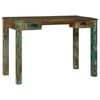vidaXL Schreibtisch Braun 112 x 55 x 76 cm Massives upgecyceltes Holz