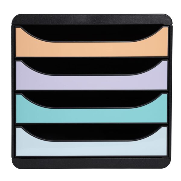 Exacompta Big-Box Schubladenbox Aquarel mit 4 Laden