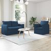 vidaXL Sofa Set 2 pcs Blau 196 x 82 x 85 cm Stoff