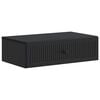 vidaXL Wandmontierter Beistelltisch Schwarz 59 x 34,5 x 17 cm
