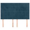 vidaXL Kopfteil Dunkelblau 144x5x118/128 cm Samt