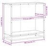 vidaXL Bücherregal Sonoma-Eiche 80,5x35x76 cm Holzwerkstoff