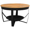vidaXL Couchtisch &Oslash;68x43 cm Massivholz Akazie