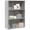 vidaXL B&uuml;cherregal Grau Sonoma 80x30x114 cm Holzwerkstoff