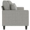 vidaXL 3-Sitzer-Sofa Hellgrau 210 cm Stoff