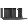 vidaXL 5-tlg. TV-Schrank-Set Grau Holzwerkstoff