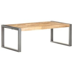 vidaXL Couchtisch 110x60x40 cm Raues Mangoholz