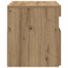 vidaXL TV-Schrank mit LED-Leuchten Artisan-Eiche 60x35x40 cm