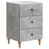 vidaXL Nachttisch Betongrau 43x 41 x 66,5 cm Holzwerkstoff