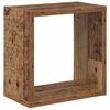 vidaXL Wandregale mit Regal Wandmontiert Altholz Holzwerkstoff