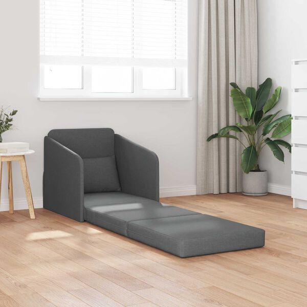 vidaXL Schlafsofa Dunkelgrau 65 x 80 x 83 cm Stoff