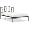 vidaXL Bettgestell mit Kopfteil Metall Schwarz 107x203 cm