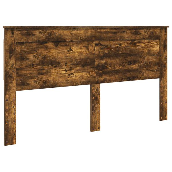 vidaXL Kopfteil mit Kopfteil Ger&auml;ucherte Eiche 200 cm Holzwerkstoff