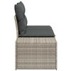 vidaXL Gartensofa Grau 123 x 62 x 69cm Poly-Rattan
