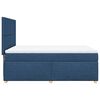 vidaXL Boxspringbett mit Matratze Blau 160x200 cm Stoff