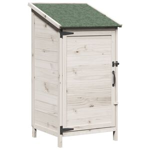 vidaXL Garten Shed Wei&szlig; 59 x 56 x 113,5 cm Holzwerkstoff