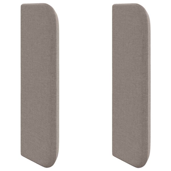 vidaXL Kopfteil Ohr Taupe 40,5 x 40,5 x 4 cm Stoff