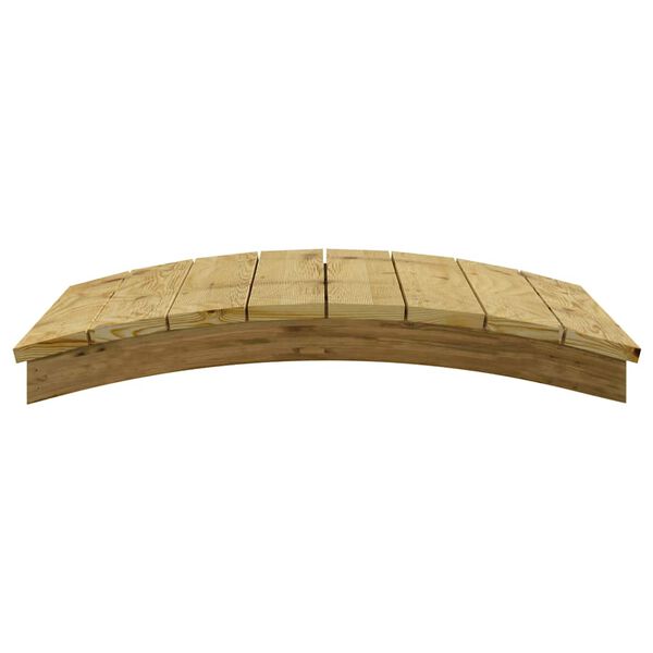 vidaXL Gartenbr&uuml;cke 110x74 cm Massivholz impr&auml;gniert Kiefer