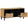 vidaXL TV-Schrank Braun 100x33x46 cm Massivholz Mango