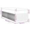 vidaXL Boxspringbett mit Matratze Hellgrau 80x200 cm Stoff
