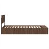 vidaXL Bettrahmen Braun Eichen-Optik 100 x 200 cm Holzwerkstoff
