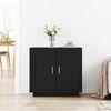 vidaXL Sideboard Schwarz Eichen-Optik 80 x 40 x 75 cm Holzwerkstoff
