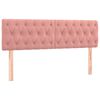 vidaXL Kopfteile Rosa 160x7x78/88 cm Samt