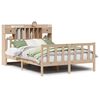 vidaXL Massivholzbett mit Regal ohne Matratze 140x190 cm Kiefernholz