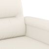 vidaXL 2-Sitzer-Sofa Creme 140 cm Kunstleder